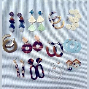 12 Madewell Resin Earrings